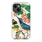 Warbler Admiral Wasps & Ants - James Bolton Iphone Case, 13 / Matte, Phone Case Colorful Botanical Bird Illustration