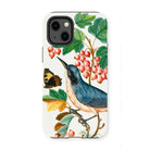 Warbler Admiral Wasps & Ants - James Bolton Iphone Case, 13 Mini / Matte, Phone Case Colorful Botanical Illustration Bird Berries