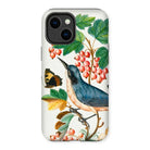 Warbler Admiral Wasps & Ants - James Bolton Iphone Case, 14 Plus / Matte, Decorative Phone Case Vintage-style Botanical Illustration Bird