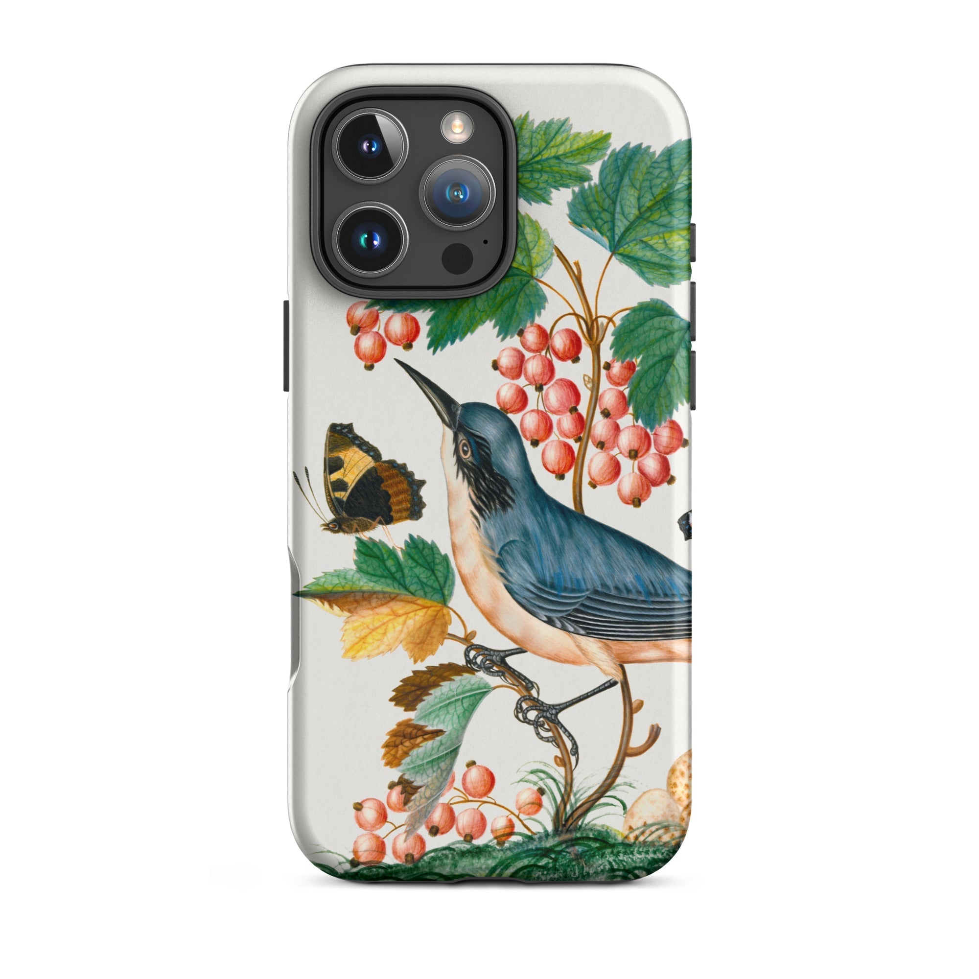 Warbler Admiral Wasps & Ants James Bolton Iphone Case, 16 Pro Max / Matte, Bird Butterfly Phone Case