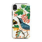 Warbler Admiral Wasps & Ants - James Bolton Iphone Case, Xr / Matte, Phone Case Vintage Botanical Illustration Blue Bird Berries