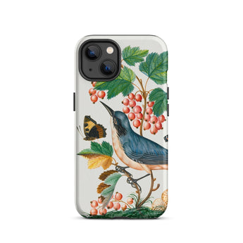 Warbler Admiral Wasps & Ants - James Bolton Phone Case Iphone 13 / Matte Bird Butterfly Patterned Phone Case James Bolton Art, 18th-century