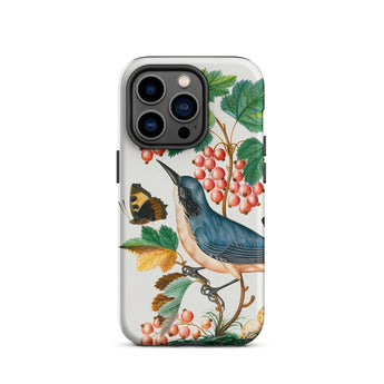Warbler Admiral Wasps & Ants - James Bolton Phone Case Iphone 14 Pro / Matte Bird Butterfly Phone Case James Bolton Art, 18th-century