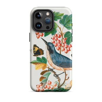 Warbler Admiral Wasps & Ants - James Bolton Phone Case Iphone 15 Pro Max / Matte Bird Butterfly Phone Case James Bolton Art, 18th-century