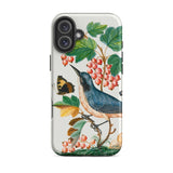 Warbler Admiral Wasps & Ants - James Bolton Phone Case Iphone 16 Plus / Matte Bird Butterfly Phone Case James Bolton Art, 18th-century