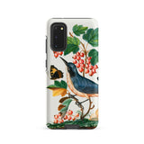 Warbler Admiral Wasps & Ants - James Bolton Samsung Case, Galaxy S20 / Matte, Smartphone Case Detailed Illustration Bird Butterfly Red