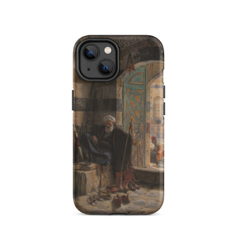 Warden of the Mosque - Gustave Bauernfeind Iphone Case, 14 / Matte, Phone Case Orientalist Painting
