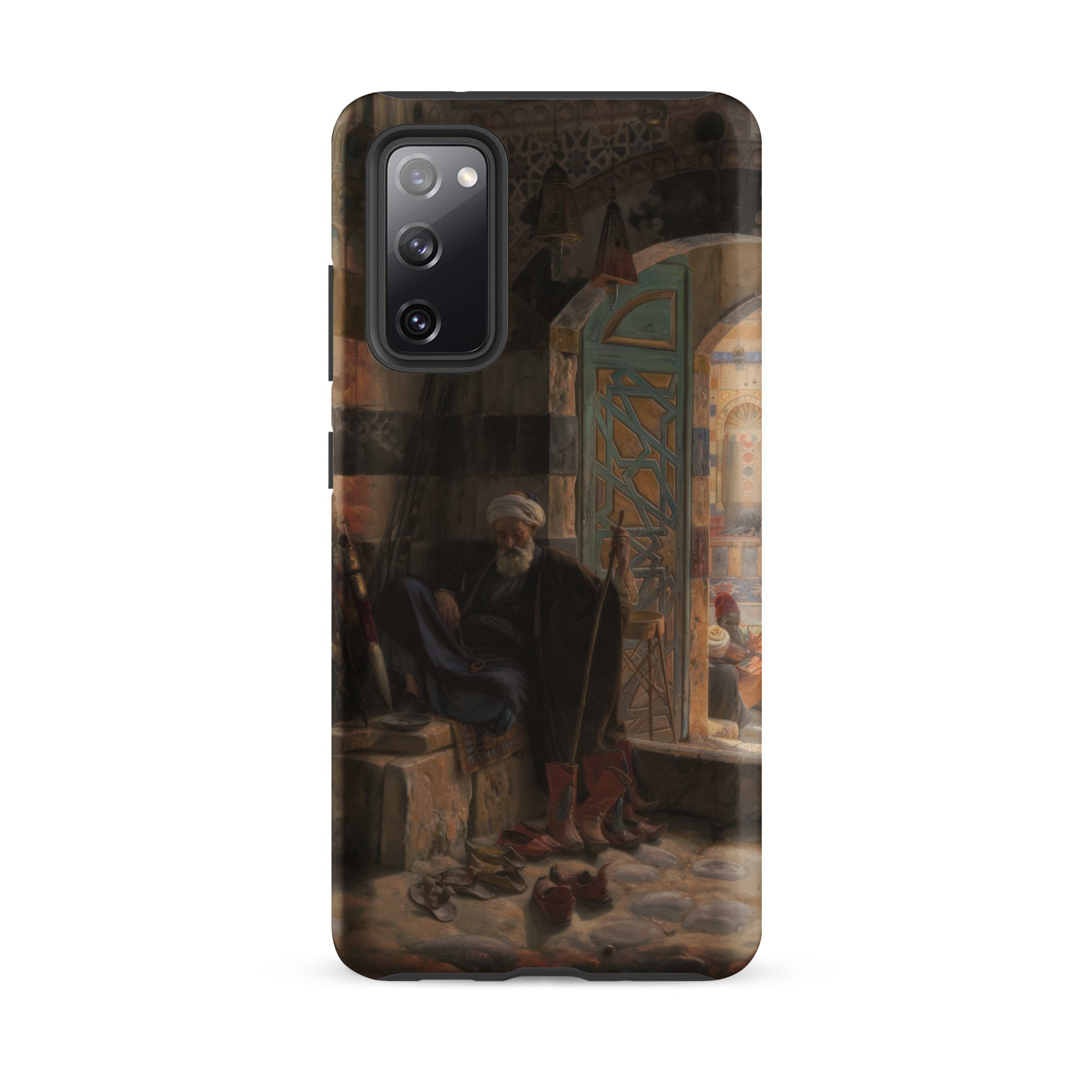 Warden of the Mosque Gustave Bauernfeind Samsung Case, Galaxy S20 Fe / Matte, Smartphone Printed Case Orientalist Painting Man