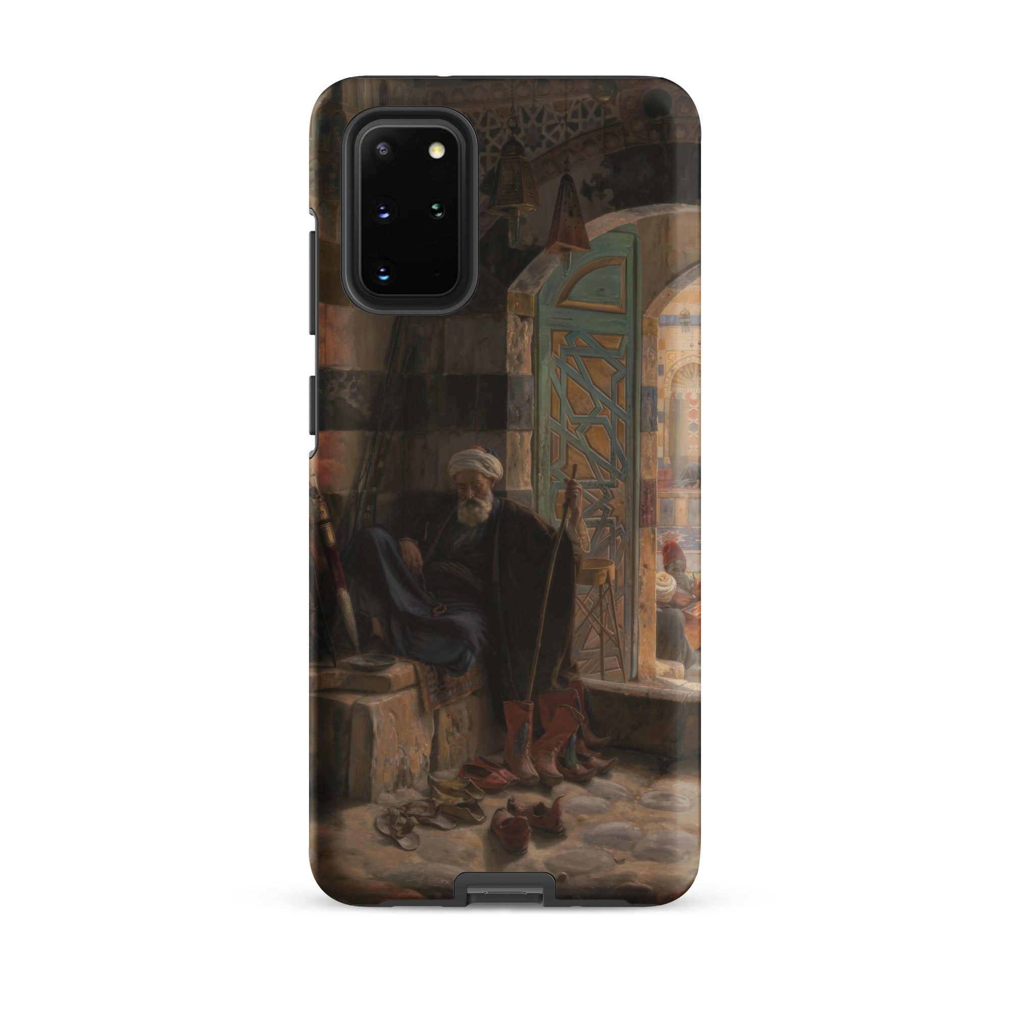 Warden of the Mosque Gustave Bauernfeind Samsung Case, Galaxy S20 Plus / Matte, Smartphone Case Orientalist Painting Man