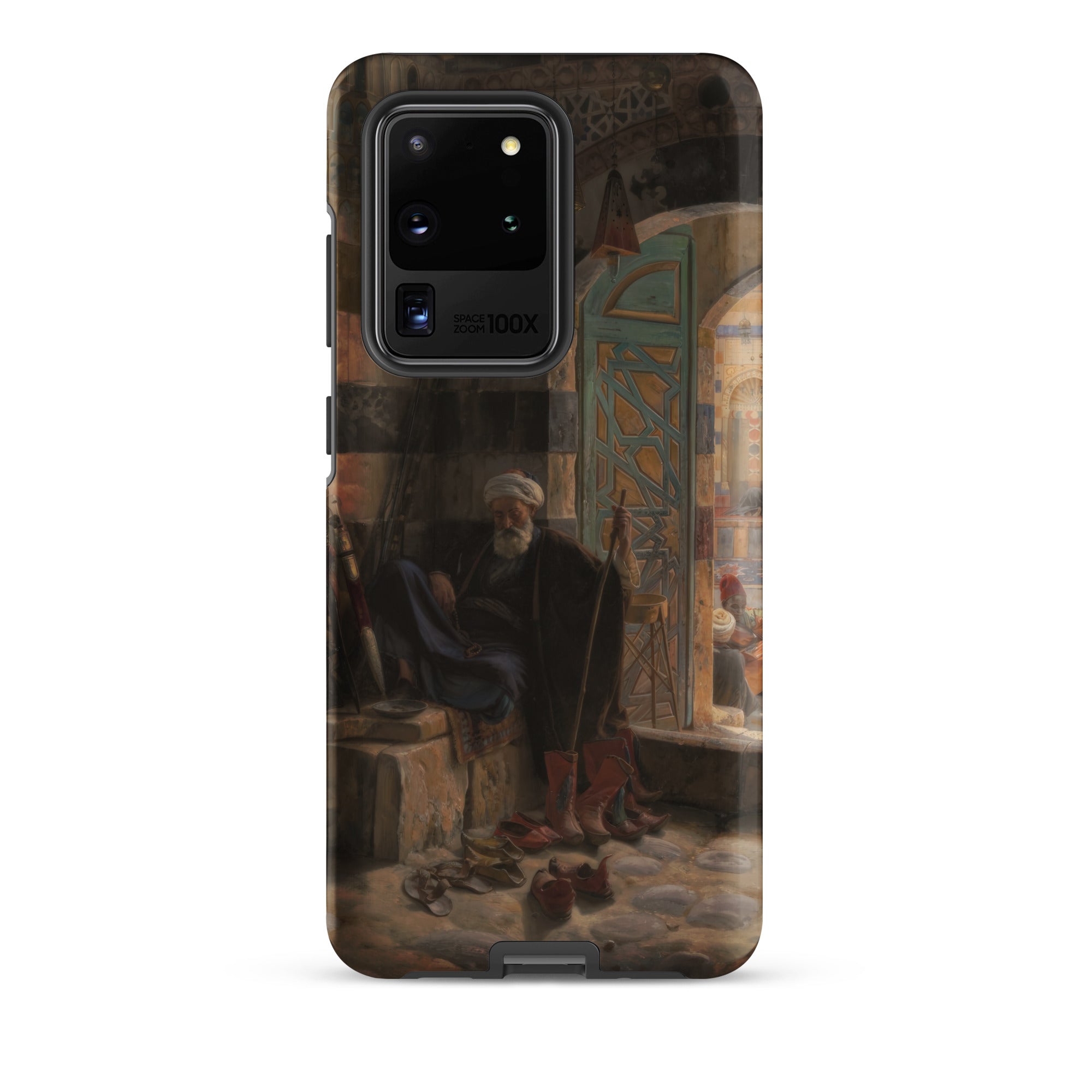 Warden of the Mosque Gustave Bauernfeind Samsung Case, Galaxy S20 Ultra / Matte, Black Smartphone Case Classical Painting Man Shop