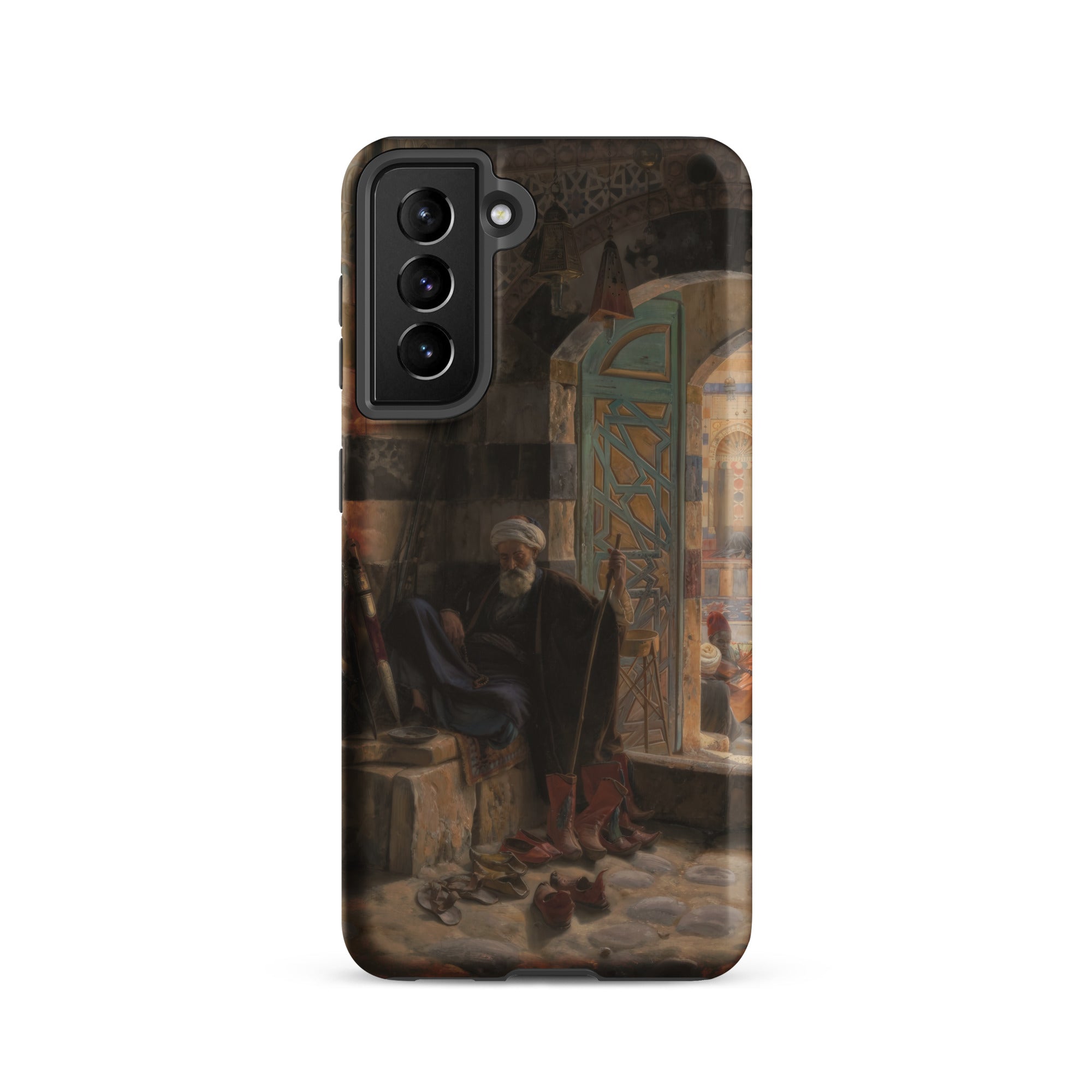 Warden of the Mosque Gustave Bauernfeind Samsung Case, Galaxy S21 / Matte, Black Smartphone Case Classical Painting Man