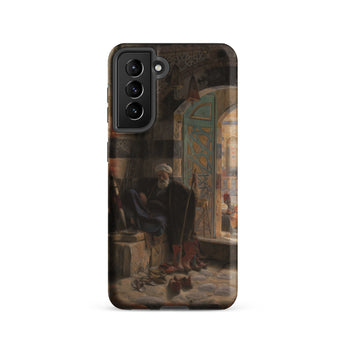 Warden of the Mosque - Gustave Bauernfeind Samsung Case, Galaxy S21 / Matte, Black Smartphone Case Classical Painting Man