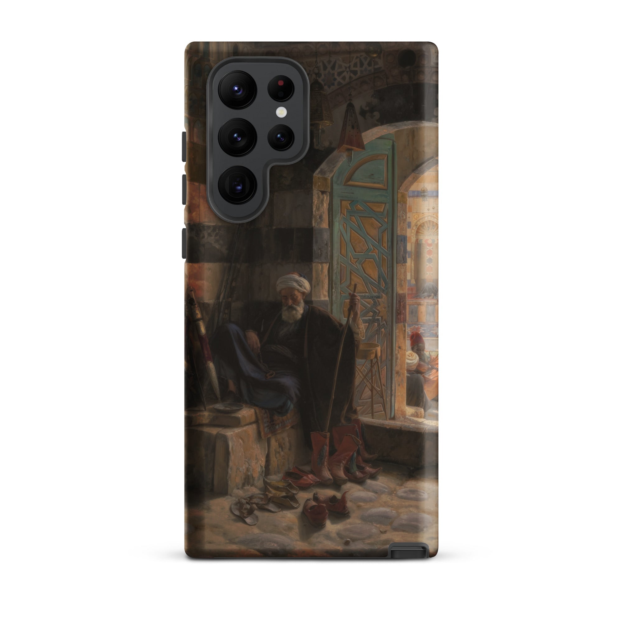 Warden of the Mosque Gustave Bauernfeind Samsung Case, Galaxy S22 Ultra / Matte, Smartphone Case Historical Painting