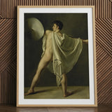 Warrior with Lance and Shield - Jean-eugene-charles Alberti Art Print / Canvas, Riveted Rim, Prints