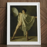 Warrior with Lance and Shield - Jean-eugene-charles Alberti Art Print / Canvas, Riveted Rim, Prints