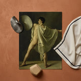 Warrior with Lance and Shield - Jean-eugene-charles Alberti Art Print / Canvas, Riveted Rim, Prints