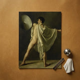 Warrior with Lance and Shield - Jean-eugene-charles Alberti Art Print / Canvas, Riveted Rim, Prints
