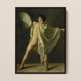 Warrior with Lance and Shield - Jean-eugene-charles Alberti Art Print / Canvas, Riveted Rim, Prints