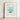 Framed Watercolor Illustration Translucent Turquoise Glass Pitcher Integrated Ethereal 1930s Kitchen, Charles Caseau