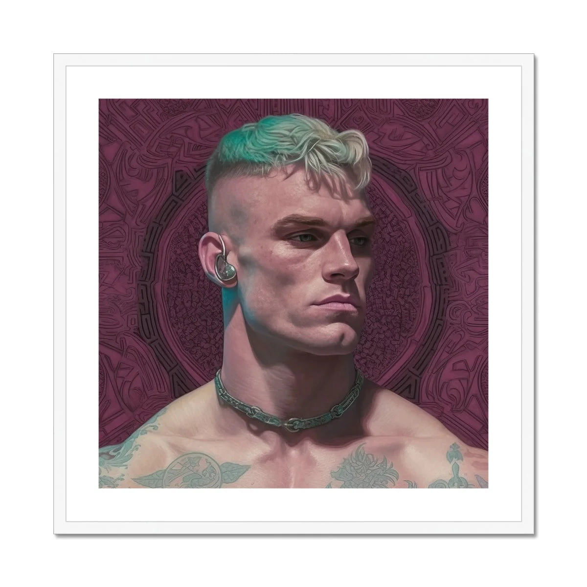 Watch and Learn - Gay Cyberpunk Art Print Posters Prints & Visual Artwork