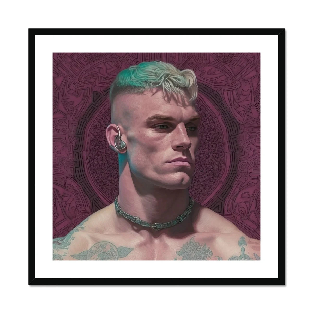 Watch and Learn - Gay Cyberpunk Art Print