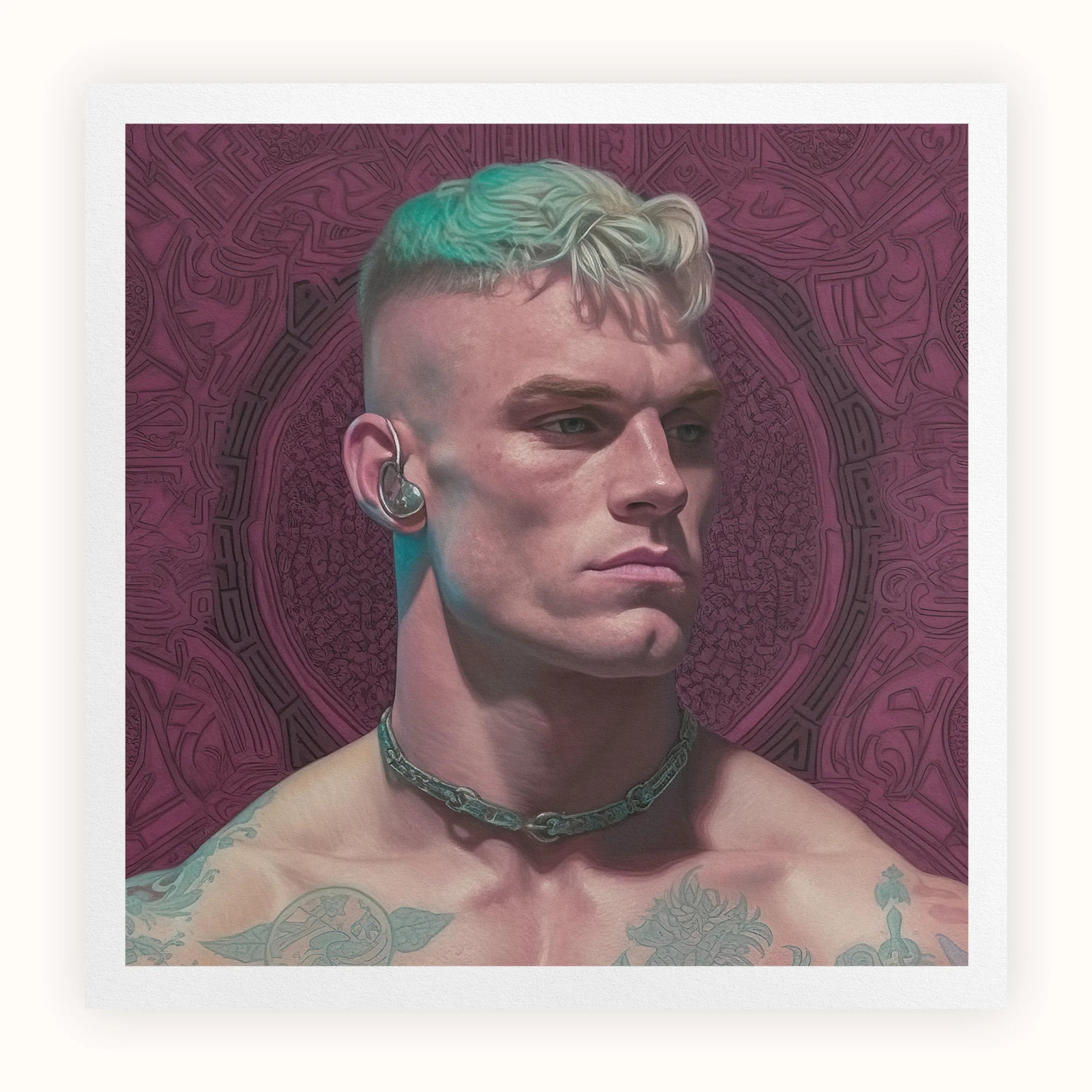 Watch and Learn - Gay Cyberpunk Art Print Posters Prints & Visual Artwork