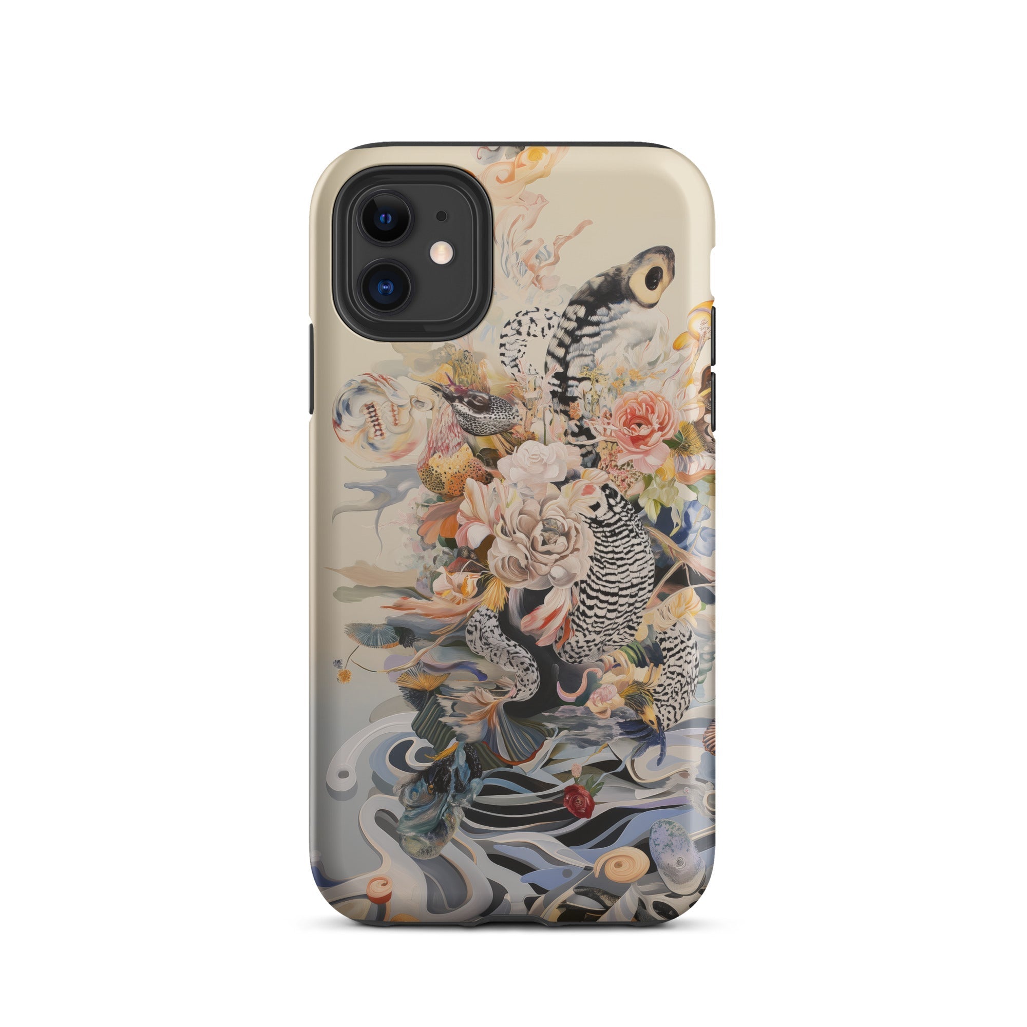Watchtower Surreal Floral Alien Art Iphone Case, 11 / Matte, Floral Snake Phone Case