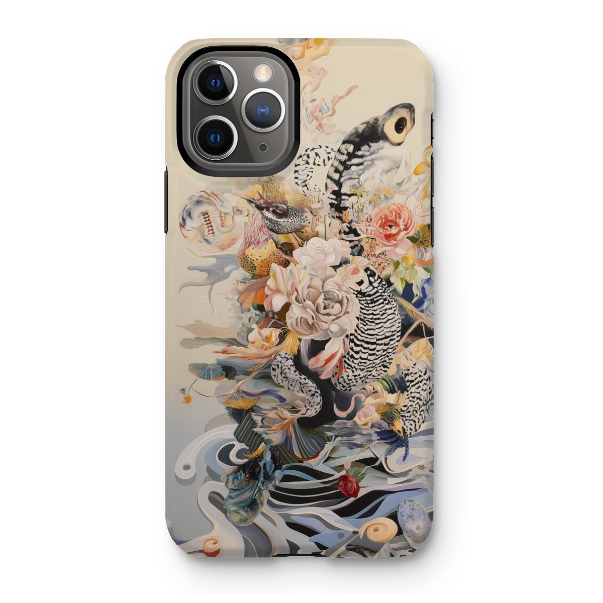 Watchtower - Surreal Floral Alien Art Iphone Case, 11 Pro / Matte, Floral-patterned Phone Case