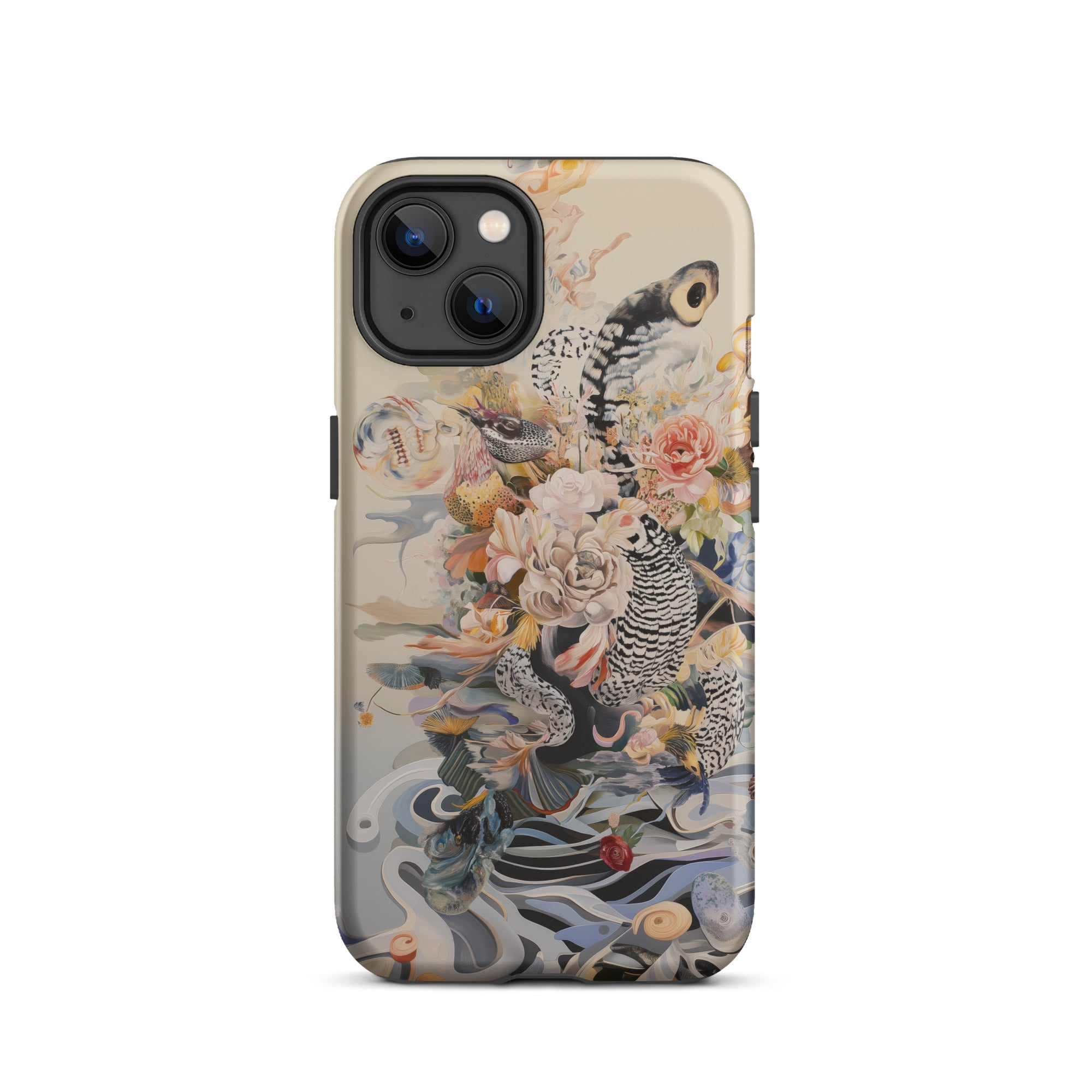 Watchtower Surreal Floral Alien Art Iphone Case, 13 / Matte, Floral Animal Patterned Phone Case