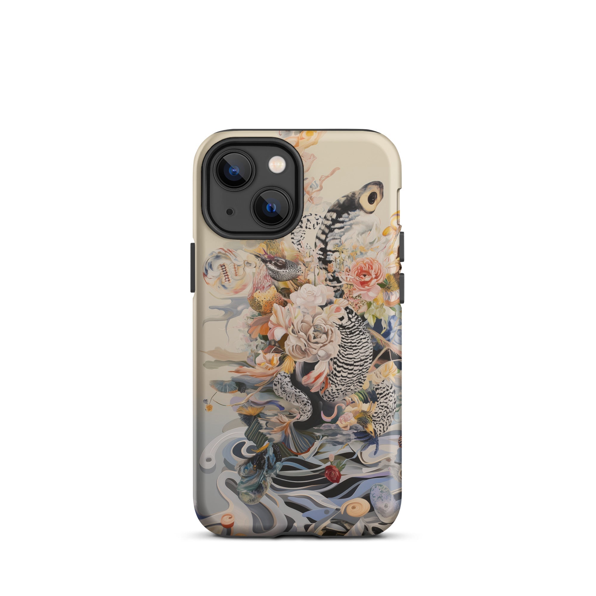 Watchtower Surreal Floral Alien Art Iphone Case, 13 Mini / Matte, Floral Snake Iphone Case