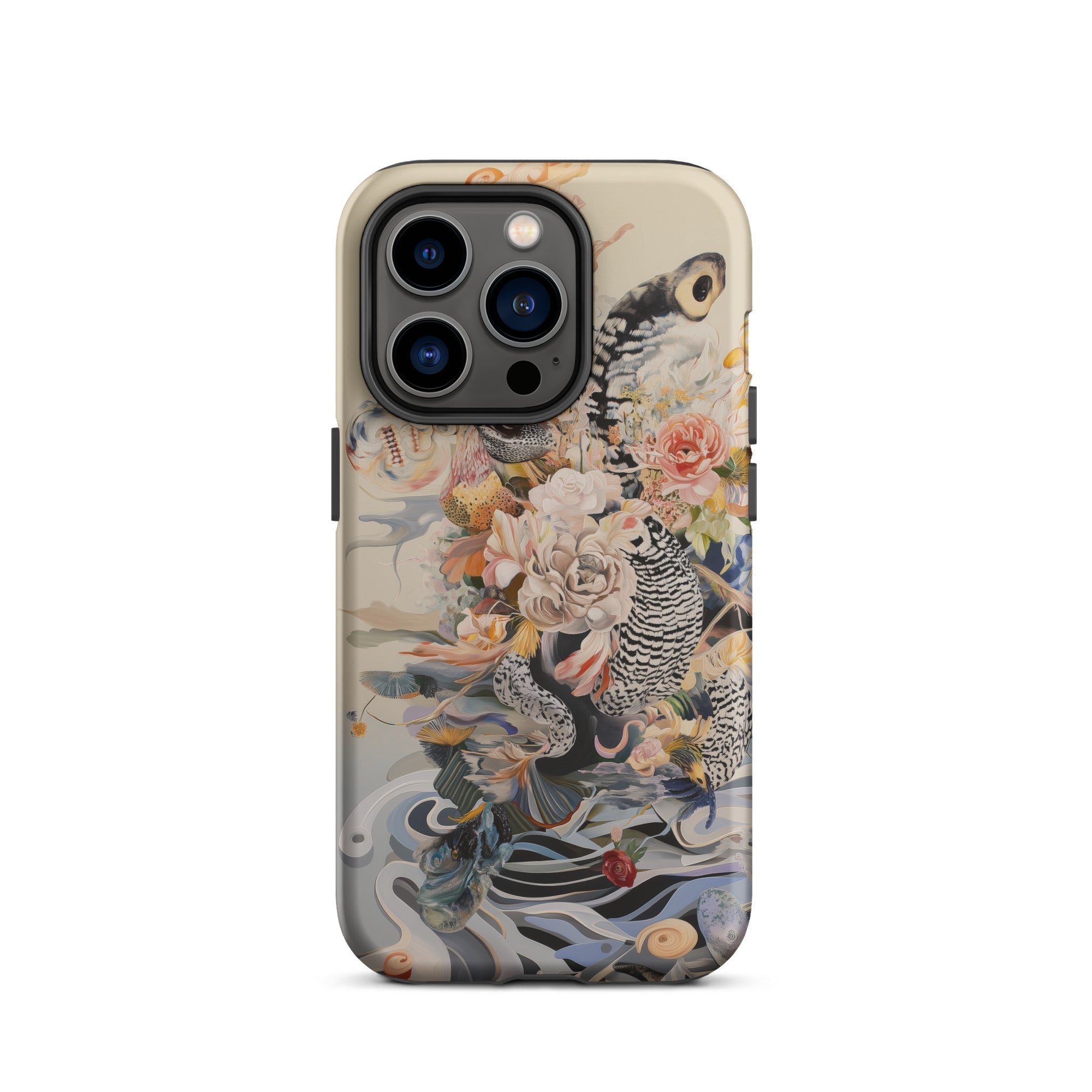 Watchtower Surreal Floral Alien Art Iphone Case, 14 Pro / Matte, Floral Animal Patterned Phone Case