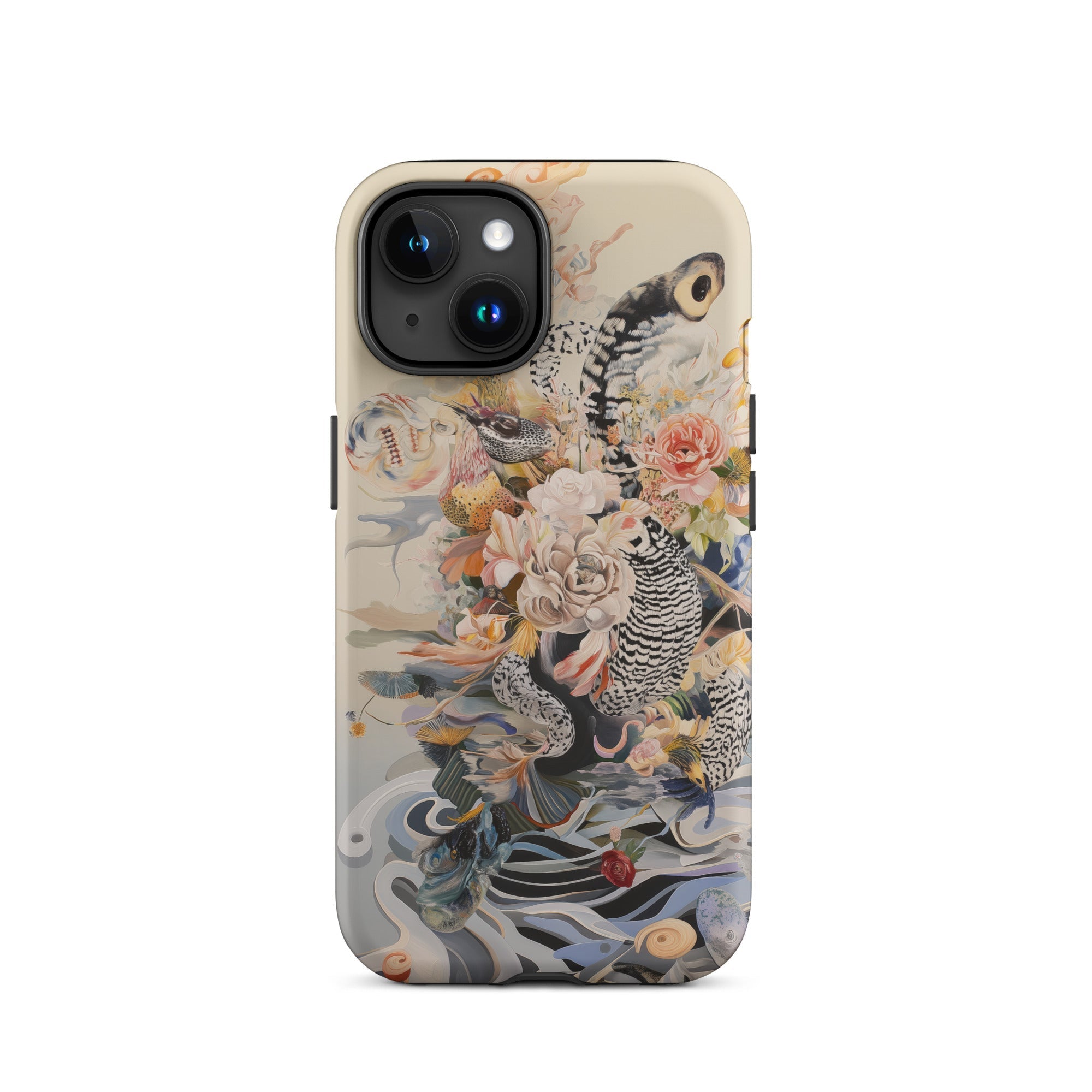 Watchtower Surreal Floral Alien Art Iphone Case, 15 / Matte, Floral Fauna Patterned Phone Case