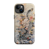 Watchtower - Surreal Floral Alien Art Iphone Case, 15 Plus / Matte, Floral Snake Patterned Phone Case