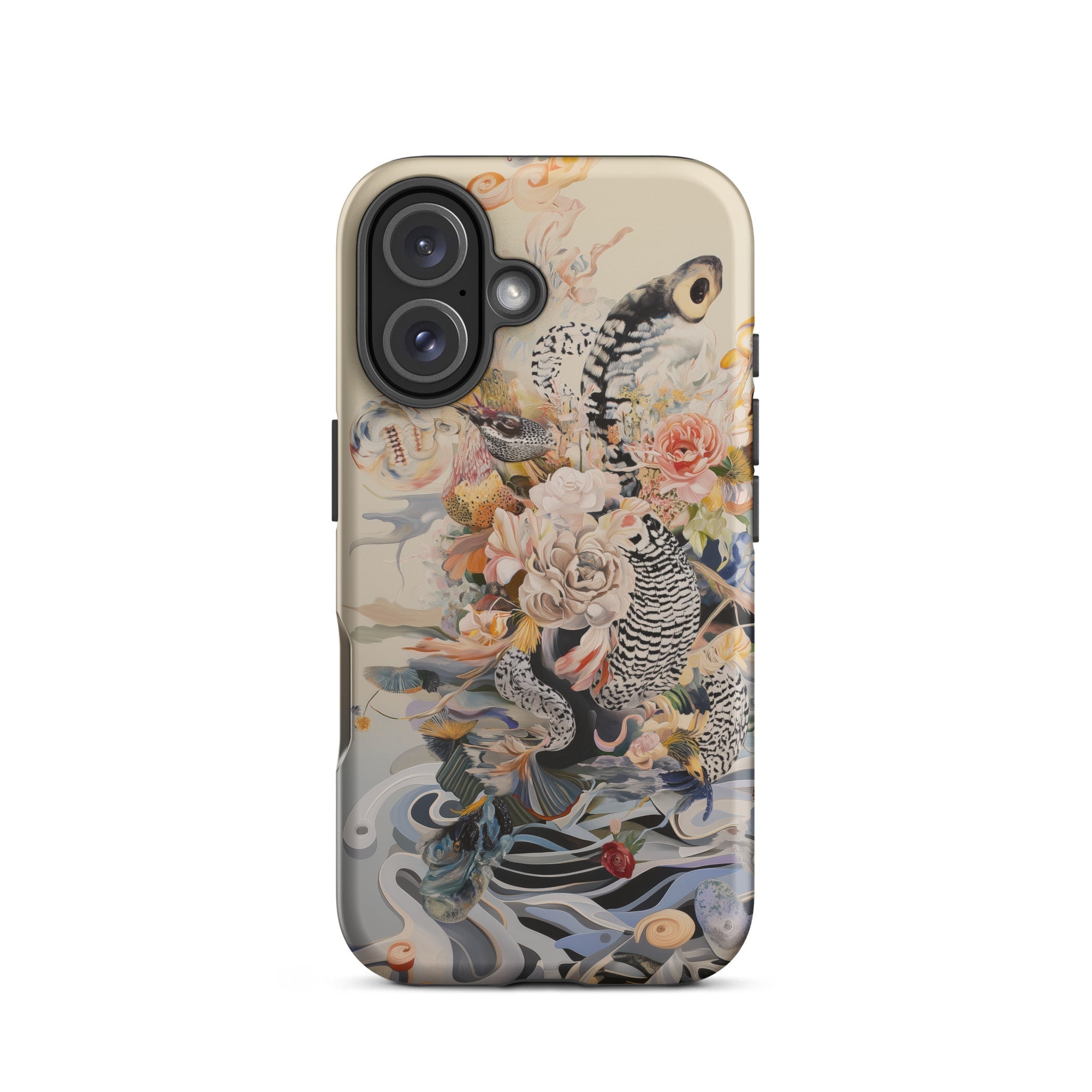 Watchtower Surreal Floral Alien Art Iphone Case, 16 / Matte, Floral Animal Patterned Phone Case