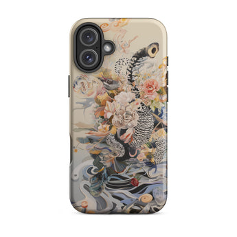 Watchtower - Surreal Floral Alien Art Iphone Case, 16 Plus / Matte, Floral Snake Phone Case