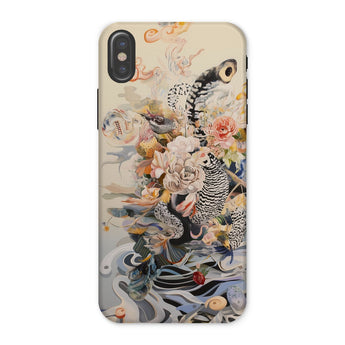 Watchtower - Surreal Floral Alien Art Iphone Case, x / Matte, Floral Patterned Phone Case