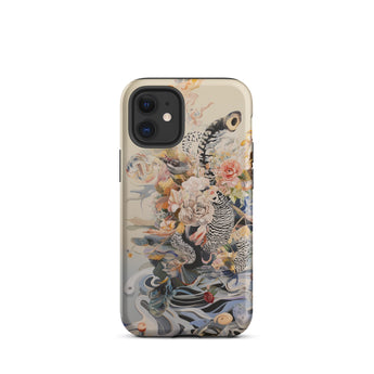 Watchtower - Surreal Floral Alien Art Phone Case Iphone 12 Mini / Matte Floral Patterned Phone Case Surreal Alien, Cosmic Bloom, Alien Art