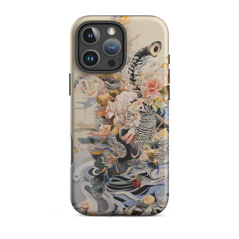 Watchtower - Surreal Floral Alien Art Phone Case Iphone 16 Pro Max / Matte Floral Animal Patterned Phone Case Surreal Alien, Cosmic Bloom,