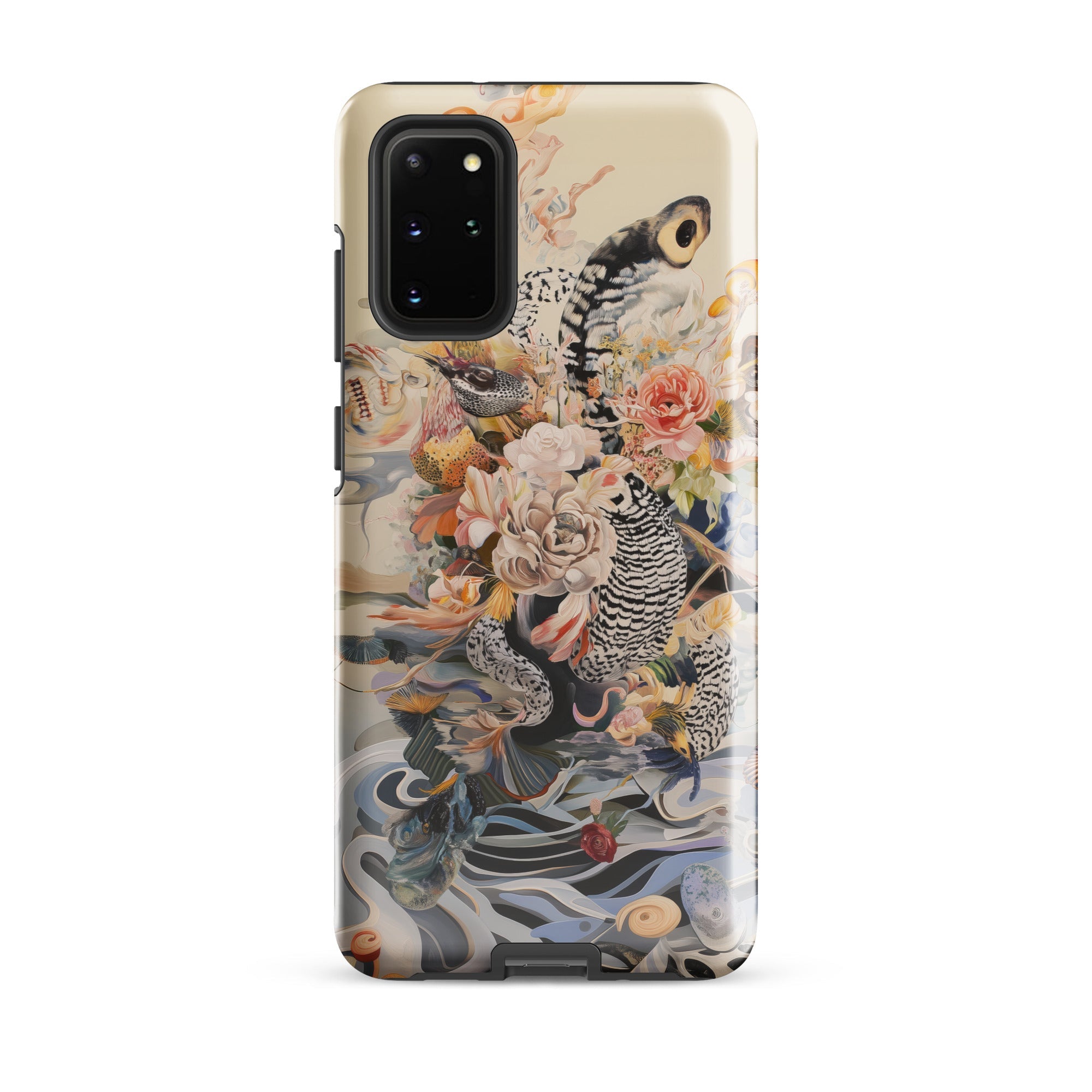 Watchtower Surreal Floral Alien Art Samsung Case, Galaxy S20 Plus / Gloss, Phone Case Intricate Illustration Flowers Birds Abstract Patterns