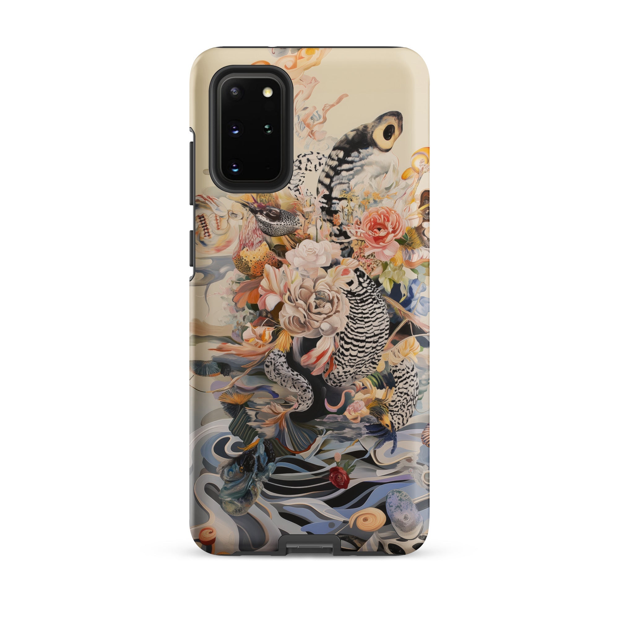 Watchtower Surreal Floral Alien Art Samsung Case, Galaxy S20 Plus / Matte, Smartphone Case Whimsical Floral Animal Print Design