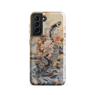 Watchtower Surreal Floral Alien Art Samsung Case, Galaxy S21 / Gloss, Phone Case Intricate Illustration Flowers Snakes Birds Muted