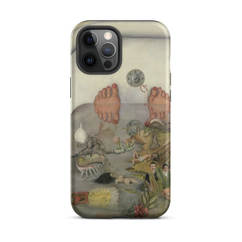 What the Water Gave me - Frida Kahlo Iphone Case, 12 Pro Max / Matte, Iphone Case Surrealist Painting Feet Bathtub Surrounded Figures