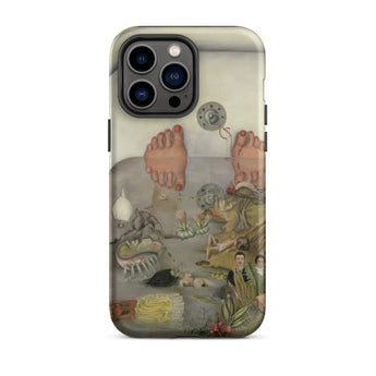 What the Water Gave me - Frida Kahlo Iphone Case, 14 Pro Max / Matte, Iphone Case Artistic Print Feet Bathtub Surrounded Figures