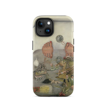 What the Water Gave me - Frida Kahlo Iphone Case, 15 / Matte, Iphone Case Illustration Feet Bathtub Objects Water