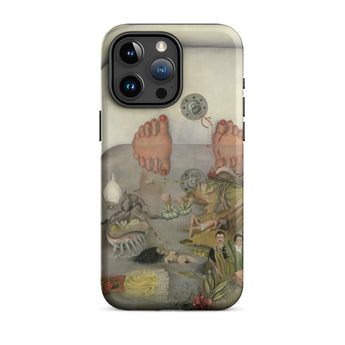 What the Water Gave me - Frida Kahlo Iphone Case, 15 Pro Max / Matte, Black Iphone Case Surrealist Painting Feet Bathtub