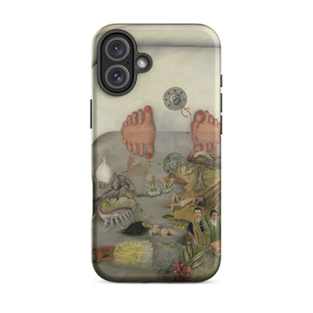 What the Water Gave me - Frida Kahlo Iphone Case, 16 Plus / Matte, Phone Case Surreal Art Feet Bathtub Objects