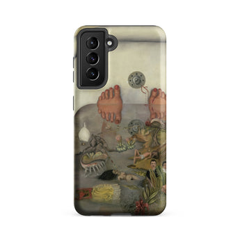 What the Water Gave me - Frida Kahlo Phone Case Samsung Galaxy S21 Fe / Matte Phone Case Surreal Muted-toned Artwork Feet Figures Abstract