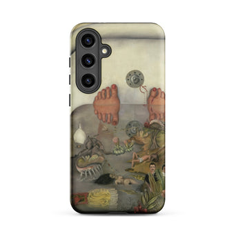 What the Water Gave me - Frida Kahlo Phone Case Samsung Galaxy S24 Plus / Matte Phone Case Surreal Muted-toned Artwork Feet Whimsical