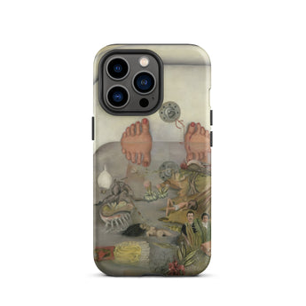 What the Water Gave me - Frida Kahlo Phone Case Iphone 13 Pro / Matte Iphone Surrealist-style Phone Case Person’s Feet Bathtub Filled Frida