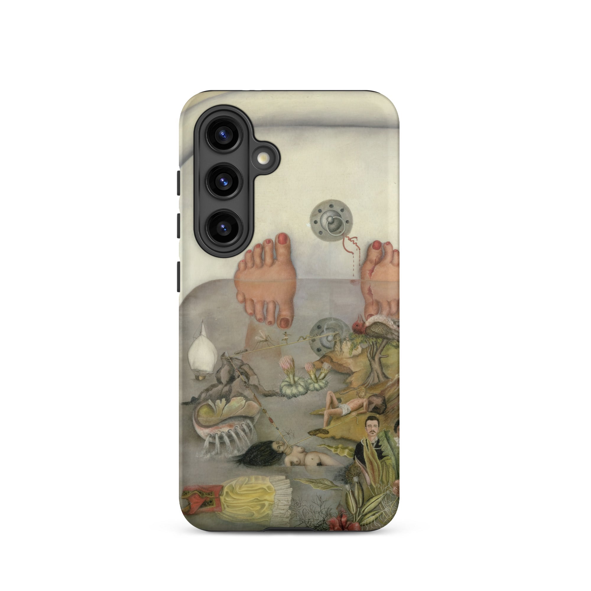 What the Water Gave me - Frida Kahlo Samsung Case, Galaxy S24 / Matte, Phone Case Surrealist Painting Feet Bathtub